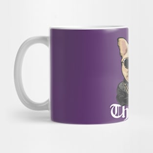 dog hip hop style, thug life Mug